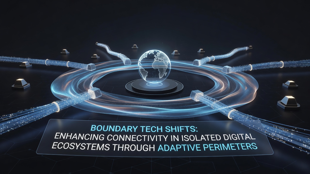 Illustration of regional integration methods linking boundary tech across multiple isolated digital ecosystems